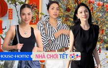 Hoa chơi Tết của hội dâu hào môn Vbiz: Lan Khuê sắm đủ mai- mận- cúc, Hà Tăng cắm hoa vừa nghệ vừa sang