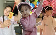 Hot mom Việt "lên đồ" đón Tết cho con gái: Pam "xinh ngoan yêu" lộng lẫy, Myla nhà Hà Anh nhẹ nhàng như công chúa