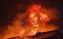 Vĩnh Phúc: Cháy lớn xưởng nhựa trong cụm công nghiệp