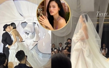Hoa cưới của siêu mẫu Tuyết Lan chứa đựng ý nghĩa xúc động, không gian cưới thiết kế độc lạ gây ấn tượng với dàn khách