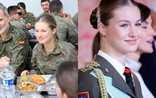 Hơn 2 tháng vắng bóng, nàng "công chúa xinh đẹp nhất châu Âu" gây bất ngờ với vẻ giản dị trong trang phục rằn ri, ăn cơm cùng đồng đội