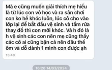 Con đi học mẫu giáo về ho, nôn ói phải nhập viện, đọc tin nhắn giữa mẹ và giáo viên, phụ huynh khuyên: Chuyển gấp!