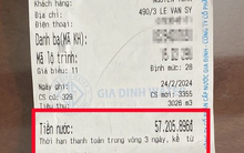 Vụ hóa đơn tiền nước 57 triệu đồng: Công ty cấp nước phản hồi chính thức