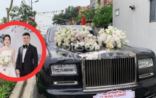 Cận cảnh xe hoa 14 tỷ Quang Hải dùng để đón cô dâu Chu Thanh Huyền