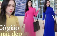 Cô giáo tiểu học đang hot TikTok: Mặt xinh - dáng đỉnh, BST áo dài đi dạy cả tuần không trùng màu là xịn nhất!