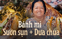 Tiệm bánh mì hơn 40 năm tuổi nức tiếng với topping sườn sụn giòn sần sật ăn cùng dưa chua lạ miệng, size to nhất lên đến 70.000VNĐ/chiếc