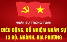 NHÂN SỰ TRONG TUẦN: 13 bộ, ngành, địa phương điều động, bổ nhiệm cán bộ