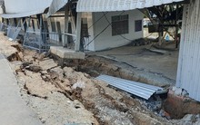 CLIP: Sụt lún kinh hoàng tại kho của công ty lương thực