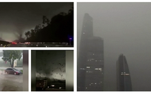 Video cận cảnh lốc xoáy khiến 5 người ở Quảng Châu, Trung Quốc thiệt mạng