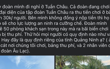 Thu phí team building ở bãi biển Tuần Châu đúng hay sai?