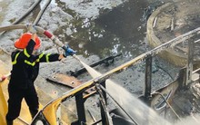 Cháy rụi 40 xe điện trong khuôn viên Trường CĐ Điện lực Miền Trung