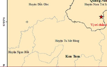 Huyện miền núi ở Quảng Nam xảy ra động đất 2.5 độ richter