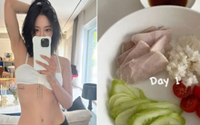 Bữa ăn chỉ vỏn vẹn vài thứ, bảo sao mỹ nhân này dù U45 mà body vẫn cực nuột