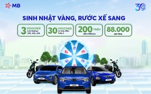 MB triển khai chương trình gửi tiền “Sinh nhật vàng – Rước xế sang”