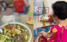 Vị khách cắm đôi đũa vào lọ giấm của quán phở để "tiệt trùng" khiến dân mạng bức xúc