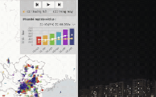 Hơn 1.000 cú sét đánh xuống khu vực miền Bắc trong 1 giờ đồng hồ