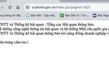 Hệ thống hải quan điện tử được khôi phục, Tổng cục Hải quan phát văn bản hoả tốc