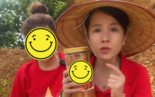 Bà Nhân Vlog ngồi ăn uống nhồm nhoàm quảng cáo bán hàng giữa điểm làm từ thiện bị chỉ trích dữ dội