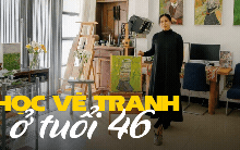 Bà nội trợ học vẽ ở tuổi 46: "Tôi muốn dành nửa phần đời còn lại làm những gì mình thích"