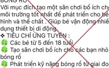 Đăng ký học bóng rổ cho con trên mạng, người phụ nữ ở Hà Nội bị lừa 1,1 tỷ đồng