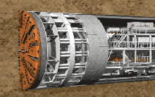 Trung Quốc dùng máy khoan khổng lồ để 'bẻ dòng' sông Dương Tử!