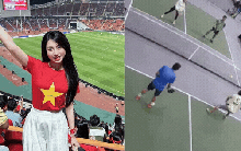 Cô gái “flex” trình pickleball, một mình cân đẹp 2 nam thanh niên, thì ra là em gái cầu thủ nổi tiếng