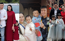 Mùng 1 dàn cầu thủ Việt Nam đi chơi Tết: Duy Mạnh đi Văn Miếu, dàn WAG đọ sắc khi diện áo dài