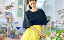 Ngôi nhà của người phụ nữ trung niên có khoảng sân vườn như "lâu đài trong truyện cổ tích", ai nhìn cũng thấy bình yên!