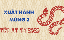 Hướng tốt, giờ đẹp xuất hành mùng 3 Tết Ất Tỵ 2025