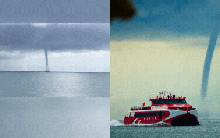 Hãi hùng cảnh vòi rồng khổng lồ xuất hiện ở vùng biển Phú Quốc