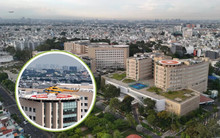 Trực thăng đáp xuống nóc tòa nhà 1.000 giường