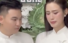 Hoa hậu Đỗ Hà khóc nức nở khi nghe bố chồng chủ tịch nói điều này trong đám cưới