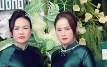 Phu nhân Chủ tịch tập đoàn Sơn Hải diện áo dài đôi với mẹ Hoa hậu Đỗ Hà