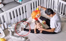 Con dâu ra ngoài nhờ bố chồng ở nhà chăm cháu, 30 phút sau check cam thì thấy cảnh tượng cả đời không quên