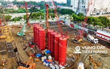 Thay bạn đi xem công trường xây 2 tòa tháp cao nhất Vũng Tàu, tổng mức đầu tư 10.000 tỷ, nằm trên trục đường kim cương ở bãi Sau