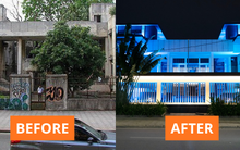 Ảnh/ CLIP: Diện mạo mới không nhận ra của ngôi “nhà ma” số 300 Kim Mã (Hà Nội)