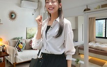 Ảo diệu nhà nhỏ: Biến phòng khách thành 2 trong 1, chỉ 1 vách kính có thêm ngay phòng ngủ 5m²