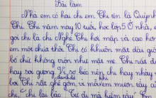 Bài văn tả chị gái của học sinh tiểu học gây bão: "Chị rất ghê gớm và đanh đá", còn có hẳn dẫn chứng mới đỉnh