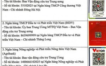 Danh sách tài khoản VietinBank, Vietcombank, BIDV, Agribank tiếp nhận ủng hộ khắc phục thiệt hại bão Bualoi, dành cho người đồng ý/không đồng ý sao kê công khai