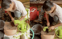 Chị bán rau trên TikTok đưa thái bí lên tầm nghệ thuật, “pháp sư Trung Hoa” cũng phải gọi bằng điện thoại