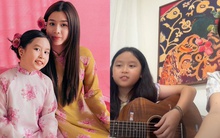 Con gái út của Lưu Hương Giang giống bố như lột, 9 tuổi đã đệm đàn cực khéo ai nấy đều khen