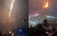 Trung Quốc: Màn trình diễn mãn nhãn trở thành "thảm họa”, khán giả kêu cứu vì bị vật thể lạ rơi xuống đầu