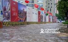 Thay bạn xem nhà ngày mưa: Keangnam hóa “vịnh”, Ciputra thành “cảng nước sâu”, The Summit 216 chìm trong biển nước