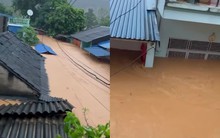 Clip người dân cầu cứu giữa biển nước Thái Nguyên khiến nhiều người xót xa: "Nhà có 2 em bé 1 tuổi và 2 tuổi, trong khu tầm 30 người mắc kẹt"