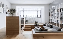 Tưởng chồng làm liều khi hạ sàn phòng khách 45 cm, ai ngờ lại tạo nên góc sống khiến ai đến cũng khen thông minh!