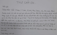 Thư cảm ơn viết tay gây "bão mạng". nhận về hơn 52.000 lượt like