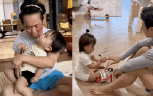 Có là đại gia như Cường Đô La hay CEO như Lâm Thanh Kim thì cũng bị ái nữ mang ra làm búp bê, tô son điểm phấn như thường!