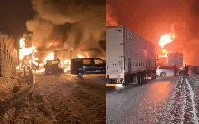 Tai nạn liên hoàn 50 xe trên cao tốc Nhật Bản giữa đêm bão tuyết, 17 xe cháy rụi, ít nhất 27 người thương vong