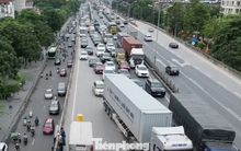 Thực trạng giao thông đường trên cao Vành đai 3 chuẩn bị cấm theo giờ đối với xe tải