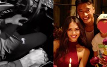 Bùi Tiến Dũng nắm tay vợ Tây trên xế hộp bạc tỷ hẹn hò sang chảnh, đôi chân dài thẳng tắp của Dianka chiếm spotlight